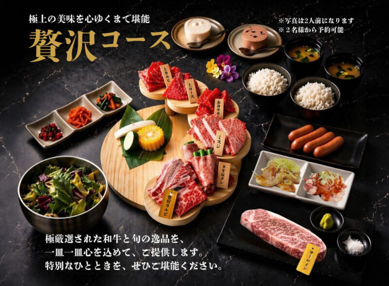 おすすめ贅沢コース